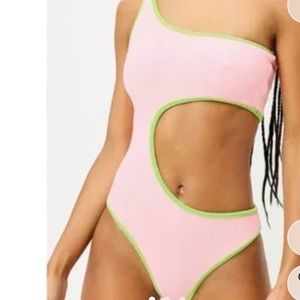 Frankie’s bikinis terrycloth one piece swimsuit